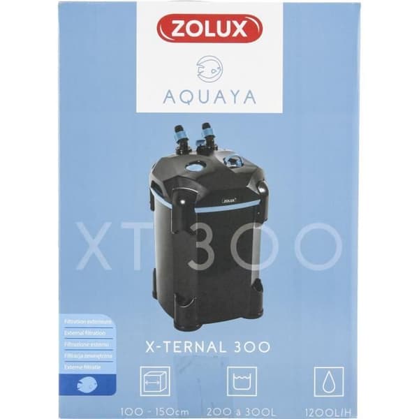 Eksternt filter - Zolux - Xternal 300 - Til akvarier fra 200 til 300 L - Flowhastighed på 1200 L/t - 13,2 W