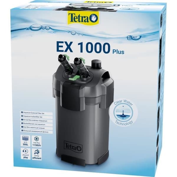 Eksternt filter - TETRA - EX 1000 plus - Til akvarier fra 150 til 300 L