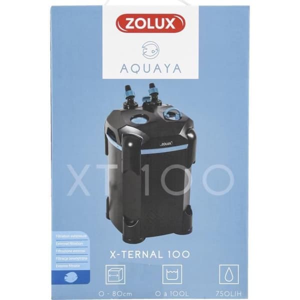 Eksternt filter - Zolux - X-Ternal 100 - Effekt 9,3 W - Maks. flowhastighed 750 L/t - Til akvarier op til 100 L