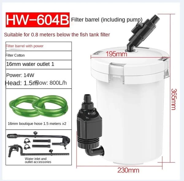 Ulkoakvaario-suodatin, Veden ulostulo, Virtausnopeus,HW-604B 220V, EU-adapterin liitin