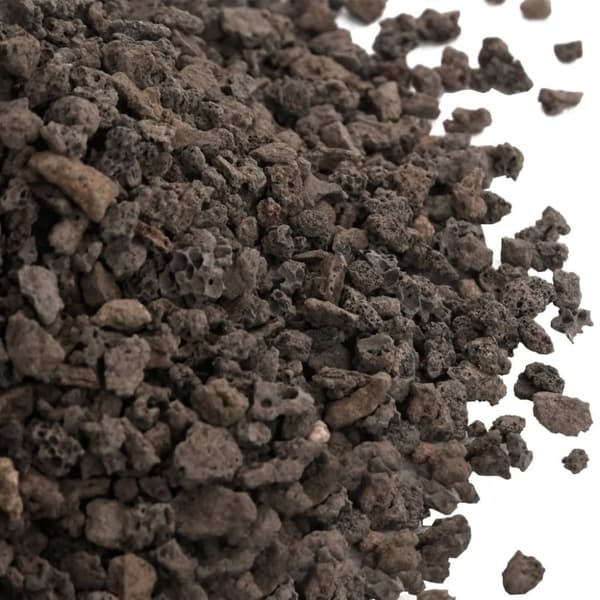 vidaXL Basaltgrus 25 kg svart 5-8 mm