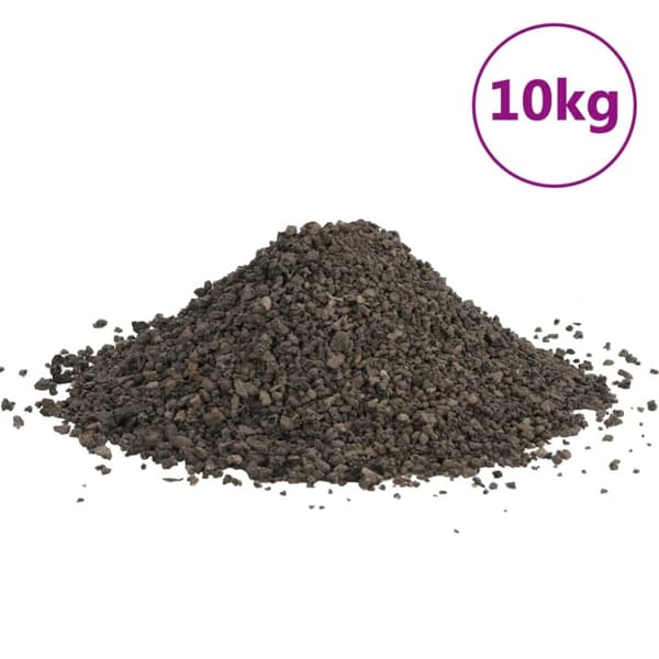 vidaXL basaltgrus 10 kg 3-5 mm sort