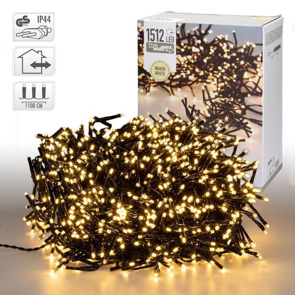 1512 LED Tufts Cluster Lighting Warm White indendørs/udendørs 11 m