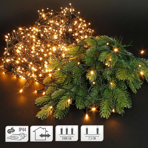 320 LED Fairy Lights jouluvalaistus Deco Lämmin valkoinen IP-44 Sisä- / ulkotiloissa 24 m