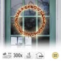 Miniatyrbild 9 av 10: Ljuskrans 300 lysdioder varm vit Ø 38cm IP44