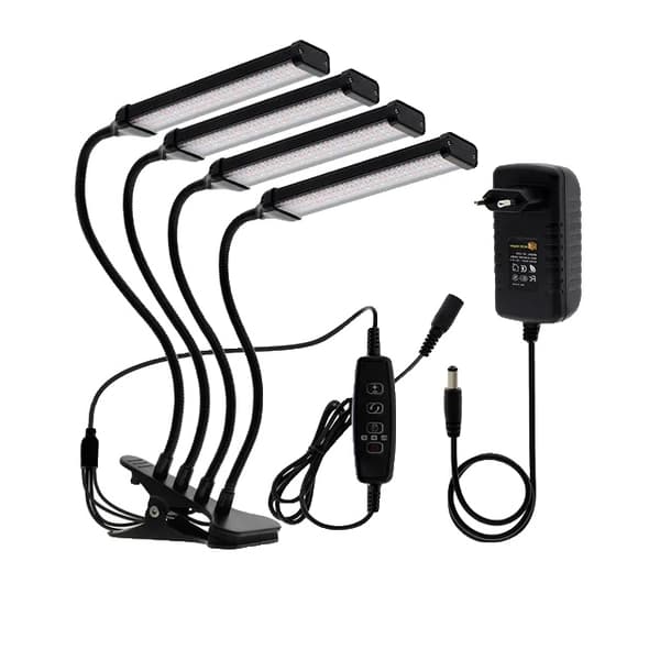 LED-kasvivalo, täyden spektrin, himmennettävä ajoitus, 12V sovitin 60W