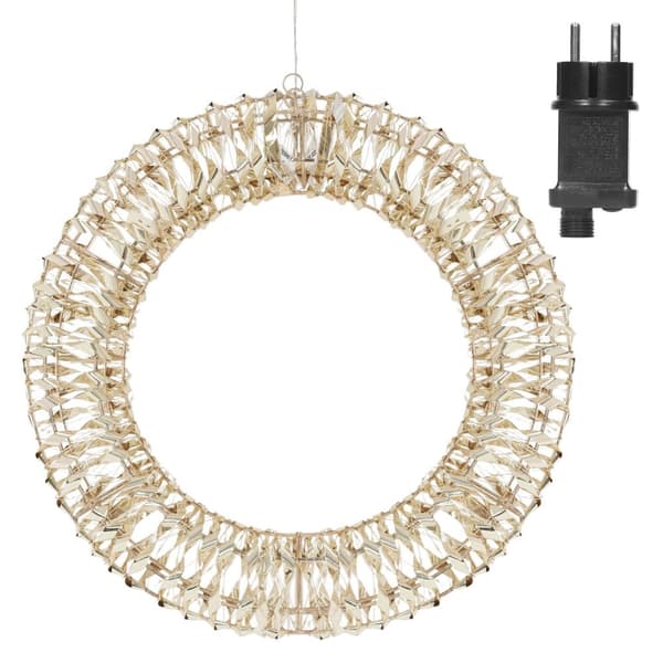 Julbelysning krans 58 cm varmvit 960 LED IP44 inomhus/utomhus
