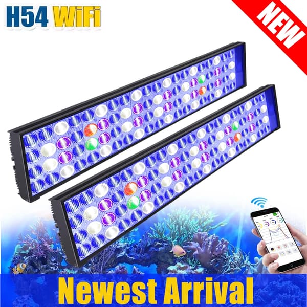 WiFi LED Akvaario Valo, Täys Spektri, 100 W Teho,Pituudeltaan 110-140 cm, EU-pistoke