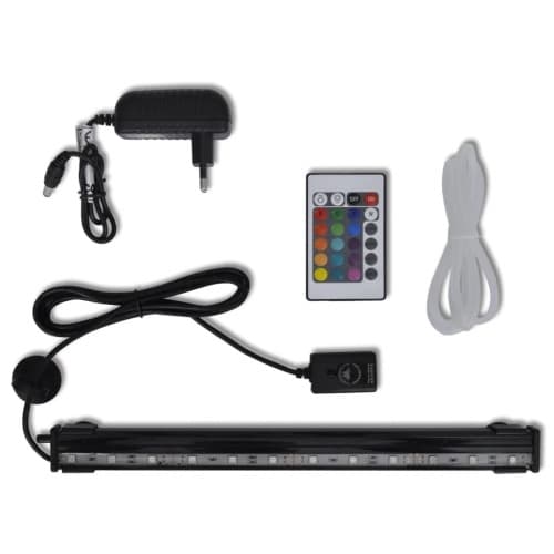 Dränkbar akvariumlampa med bubblor RGB LED 32 cm