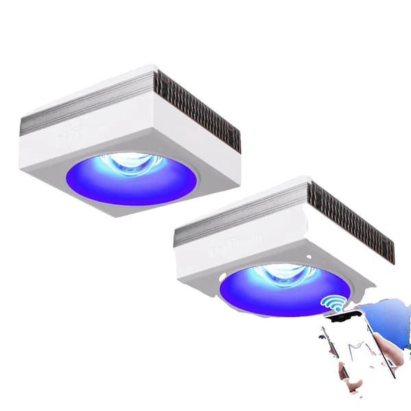 LED-akvaariolamppu, WiFi-yhteys, älykäs sovelluksen hallinta,2 Lamppu Ripustussetillä