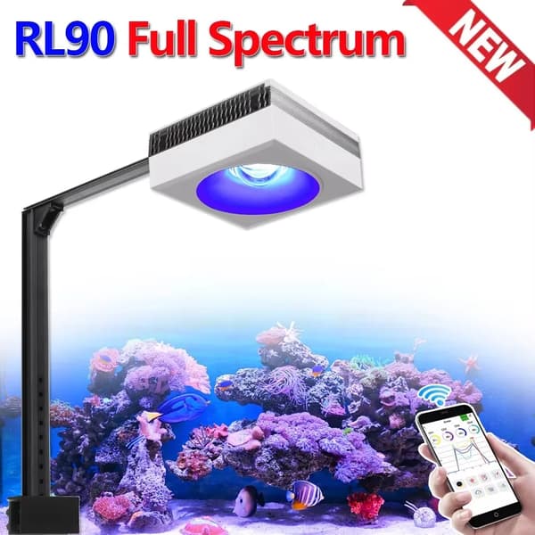 Akvarium LED-ljus, Fullspektrum, Timerfunktion,RL90 med Arm Kit