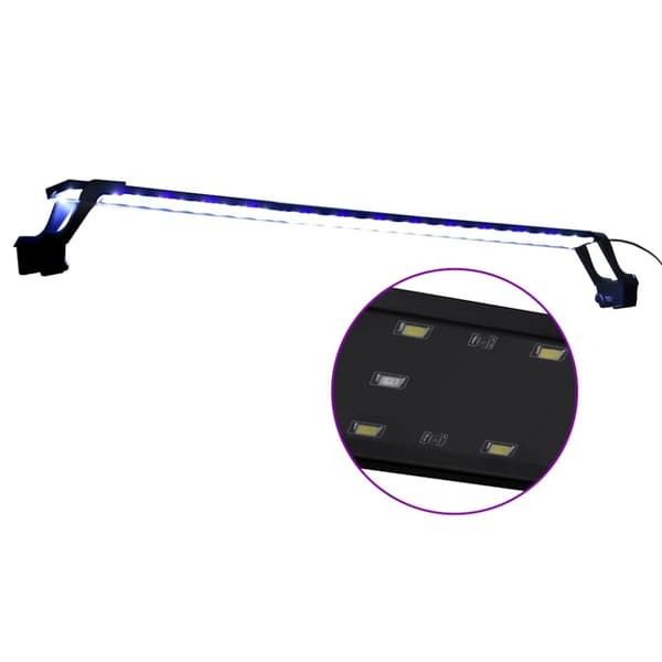 Akvariebelysning med klämmor 90-105 cm blå och vit