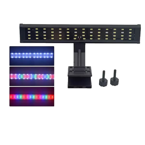 LED Akvarielampa, Ultratunn Design, Klämfäste,400S-9W, EU-plugg