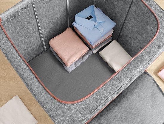 Joybos Cotton Storage Box? Arrangör? Garderob ? Förvaringsskåp? Blå? 24 liter