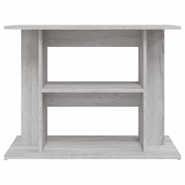 vidaXL akvariebord 80x35x60 cm konstrueret træ grå sonoma-eg