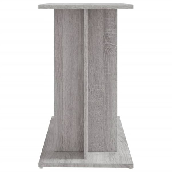 vidaXL akvariebord 80x35x60 cm konstrueret træ grå sonoma-eg