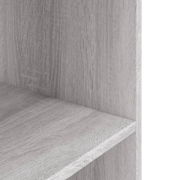 vidaXL akvariebord 80x35x60 cm konstrueret træ grå sonoma-eg