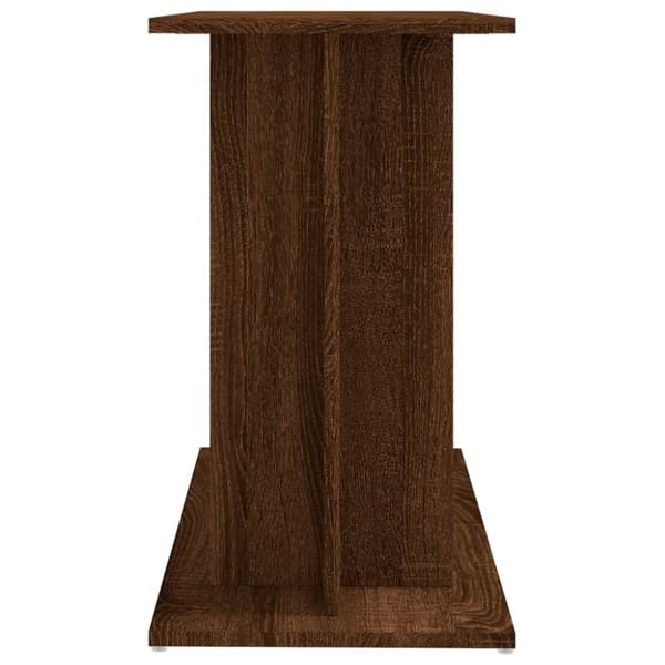 vidaXL Akvariebänk brun ek 80x35x60 cm konstruerat trä