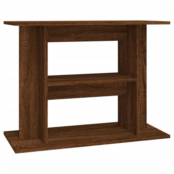vidaXL Akvariebänk brun ek 80x35x60 cm konstruerat trä