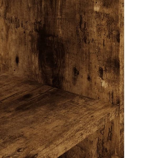 vidaXL Akvariumstativ røkt eik 80x35x60 cm konstruert tre