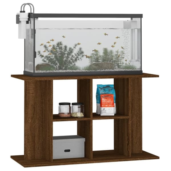 vidaXL Akvariumstativ brun eik 100x40x60 cm konstruert tre