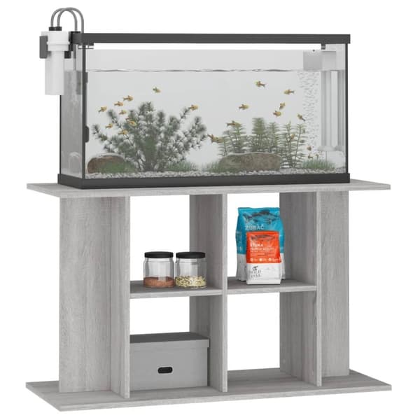 vidaXL Akvariumstativ grå sonoma 100x40x60 cm konstruert tre
