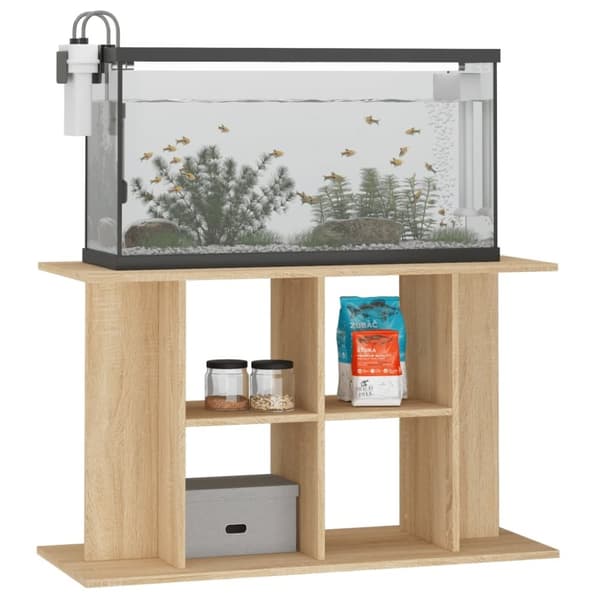 vidaXL Akvariumstativ sonoma eik 100x40x60 cm konstruert tre