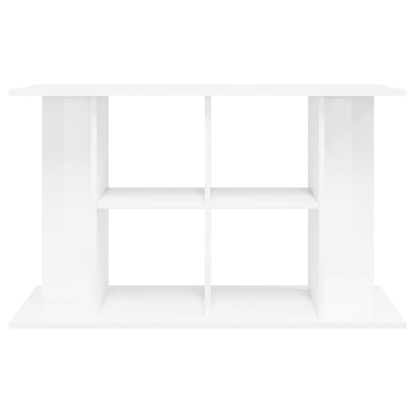 vidaXL Akvaarioteline korkeakiilto valkoinen 100x40x60 cm tekninen puu