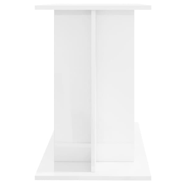 vidaXL Akvaarioteline korkeakiilto valkoinen 100x40x60 cm tekninen puu