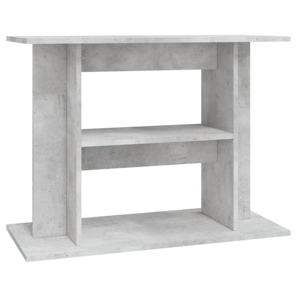 vidaXL Akvariumstativ betonggrå 80x35x60 cm konstruert tre