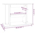 Pikkukuva 9 / 10: vidaXL Akvaarioteline betoninharmaa 80x35x60 cm tekninen puu