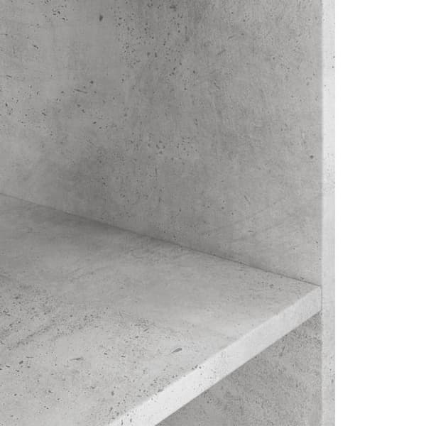 vidaXL Akvariebänk betonggrå 60x30x60 cm konstruerat trä