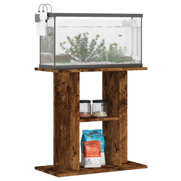 vidaXL Akvaarioteline savutammi 60x30x60 cm tekninen puu