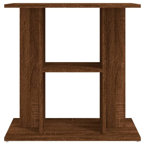 vidaXL akvariebord 60x30x60 cm konstrueret træ brun egetræsfarve
