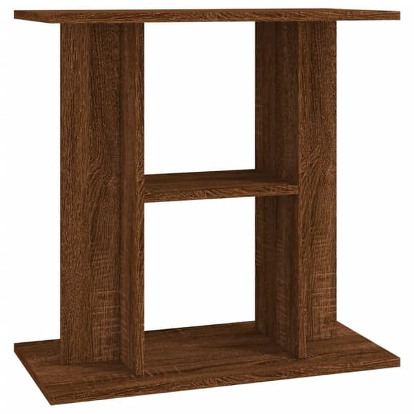 vidaXL Akvariumstativ brun eik 60x30x60 cm konstruert tre