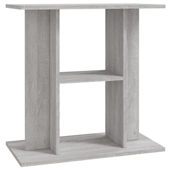 vidaXL akvariebord 60x30x60 cm konstrueret træ grå sonoma-eg