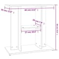 Miniatyrbillede 9 af 10: vidaXL akvariebord 60x30x60 cm konstrueret træ hvid