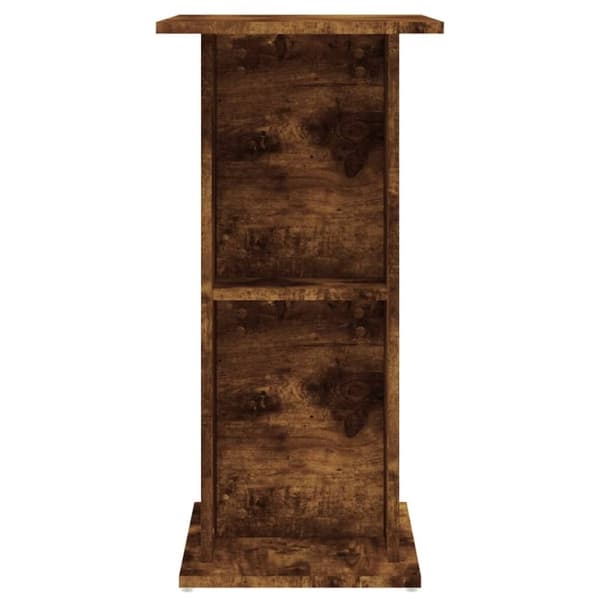vidaXL Akvariebänk rökfärgad ek 60,5x36x72,5 cm konstruerat trä