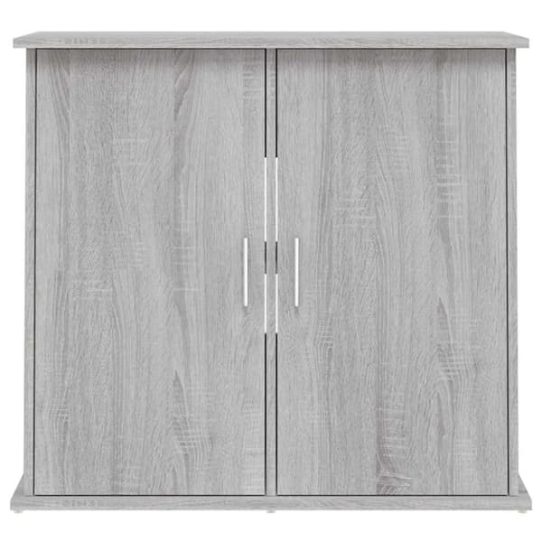 vidaXL Akvaarioteline harmaa Sonoma 81x36x73 cm tekninen puu