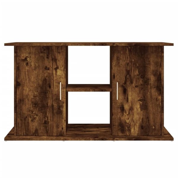 vidaXL Akvariebänk rökfärgad ek 101x41x58 cm konstruerat trä