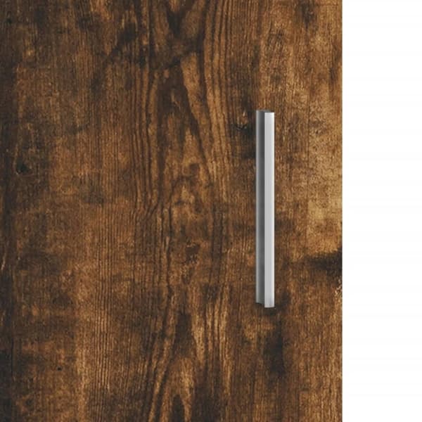 vidaXL Akvariebänk rökfärgad ek 101x41x58 cm konstruerat trä