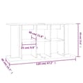 Miniatyrbilde 9 av 10: vidaXL Akvariumstativ brun eik 120x40x60 cm konstruert tre