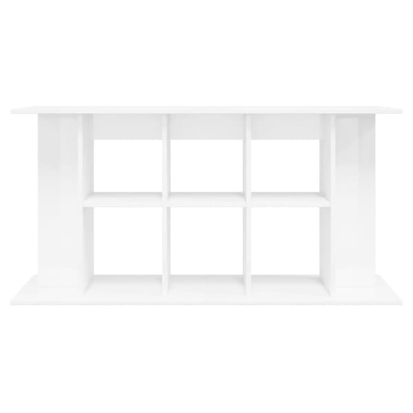 vidaXL Akvariumstativ høyglans hvit 120x40x60 cm konstruert tre