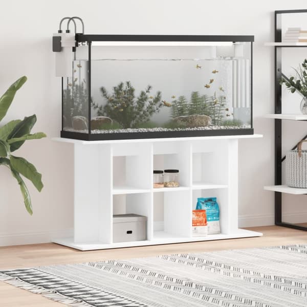 vidaXL akvariebord 120x40x60 cm konstrueret træ hvid