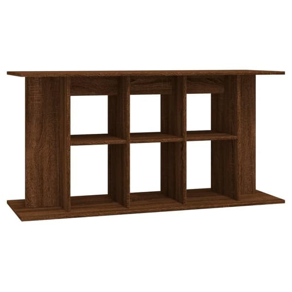 vidaXL akvariebord 120x40x60 cm konstrueret træ brun egetræsfarve