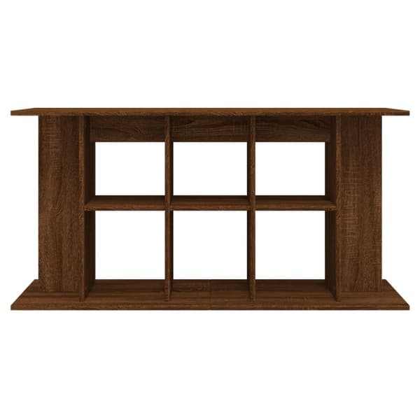 vidaXL akvariebord 120x40x60 cm konstrueret træ brun egetræsfarve