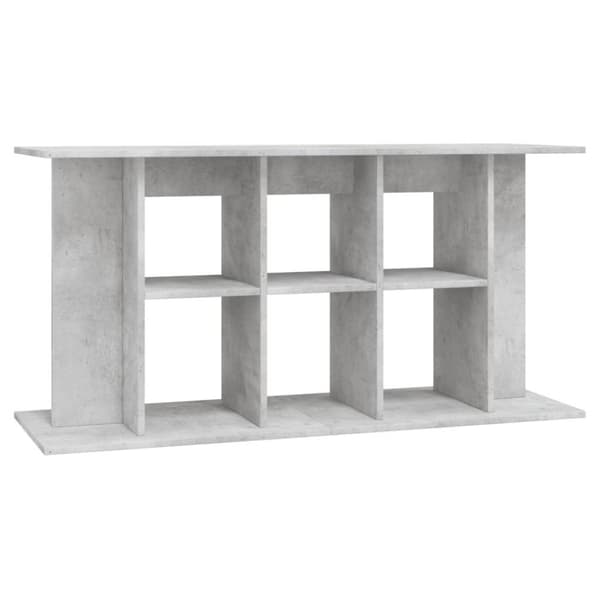 vidaXL Akvaarioteline betoninharmaa 120x40x60 cm tekninen puu