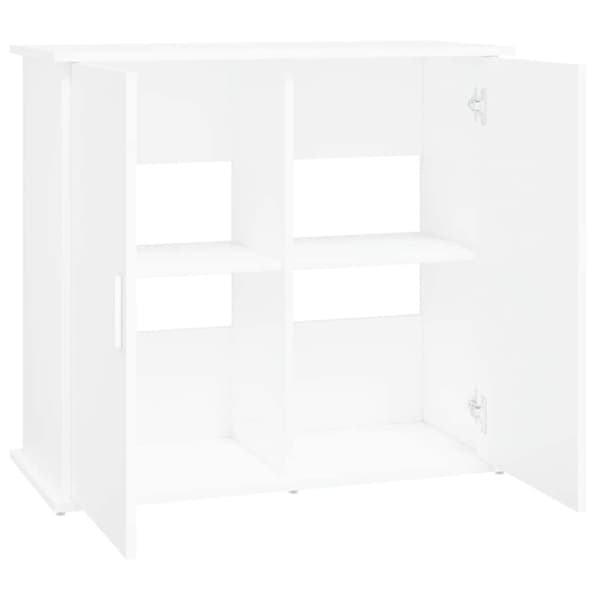 vidaXL Akvaarioteline valkoinen 81x36x73 cm tekninen puu