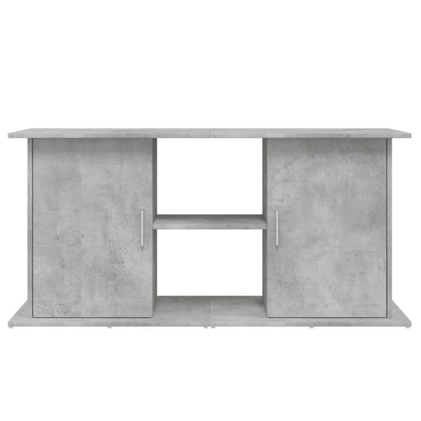 vidaXL Akvaarioteline betoninharmaa 121x41x58 cm tekninen puu