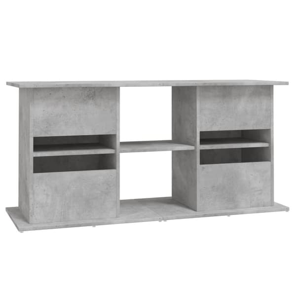 vidaXL Akvaarioteline betoninharmaa 121x41x58 cm tekninen puu